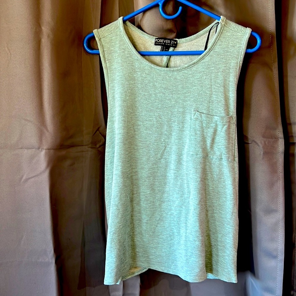 Cute Minty Blue Tank Top